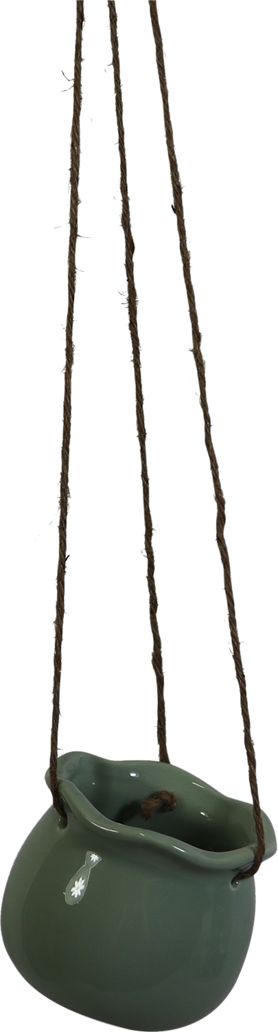 A22050928.JPG Dolomite flower pot w/hanger d.8.5x7.3cm