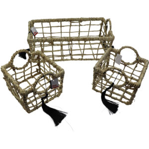 Grass baskets S/3