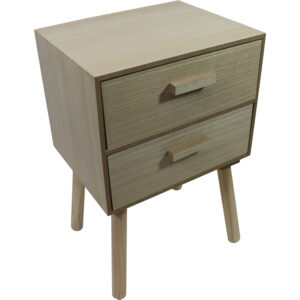 Mdf cabinet w/ 2 drawers 33x26.5x50cm