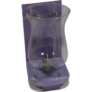 Glass vase/hurricane d.16x30.5cm