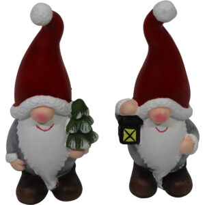 Terracotta x-mas gnome 12.5-13cmH