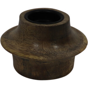 Mango wood tealight holder d.12x8cm