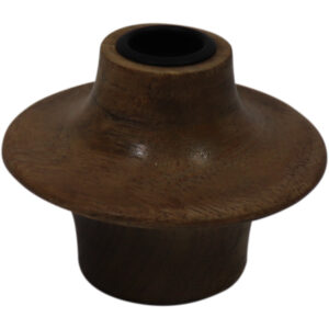 Mango wood taper candle holder d.10x8cm