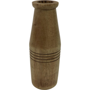 Mango wood vase d.6.5x20cm