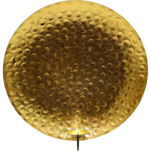 Metal wall pillar candle holder 54x56x18cm
