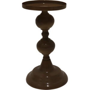 Metal pillar candle holder d.9.5x17cm