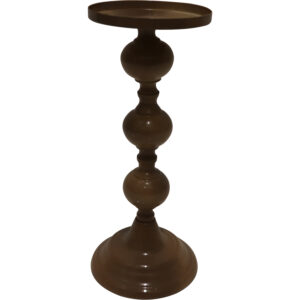 Metal pillar candle holder d.9.5x23cm