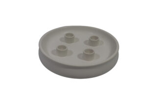 Ceramic taper candle holder d.21x6cm