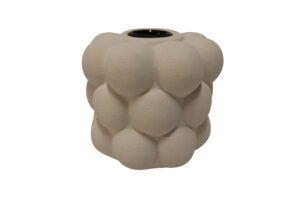Ceramic taper candle holder d.10x9cm