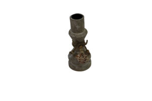 Mango wood taper candle holder d.7x17cm