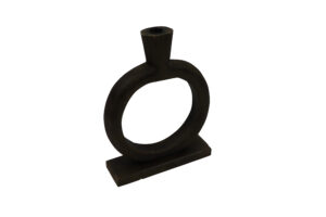 Mango wood taper candle holder 20x6.5x28cm