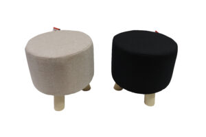 Fabric stool d.28x28cm
