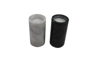 Marble tealight holder d.5x10cm