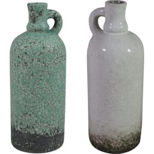 Ceramic vase w/ear S dia 11.5x31cm