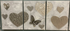 Art Print embossed 30x40cm S/3