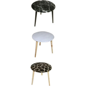 Glass table dia 33x33cm