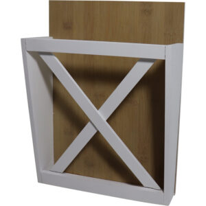 Mdf/bamboo hanging magazine rack 26x10x35cm