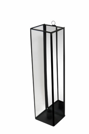 Metal hanging taper candle holder 9.5x10x42cm