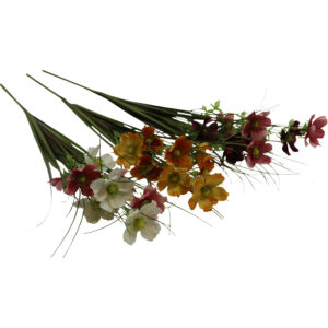 Grass spray w/flowers 78cmL