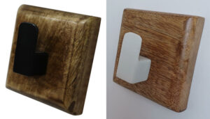 Mango wood hook 10x10x5cm