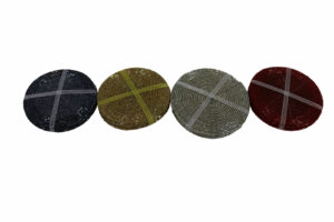 Coasters w/beads S/6