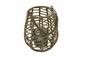 metal lantern w/ rope handle d.18x21.5cm