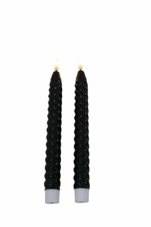 Wax Led taper candle S/2