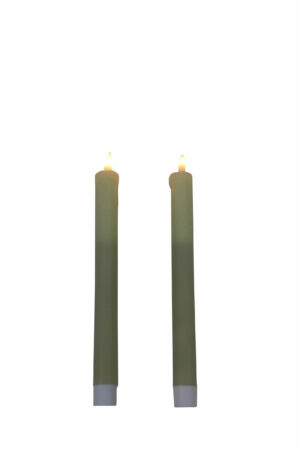Wax Led taper candle S/2