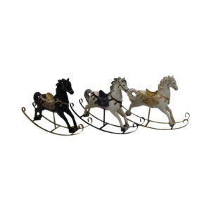 Polyresin rocking horse 29x6x20cm