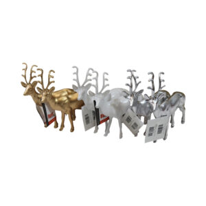 Plastic reindeer 12x3x14cm S/2