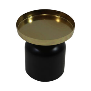 Metal pillar candle holder d.13x13.5cm