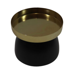 Metal pillar candle holder d.10.2x9.3cm