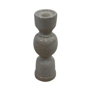 Ceramic taper candle holder d.7.5x22cm