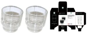 Thermoxx glass 150ml Stackable S/2