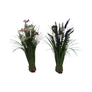 Grass bunch w/flowers 58cmH
