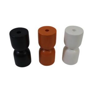 Dolomite taper candle holder d.10x22cm