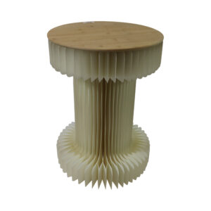 Paper table w/bamboo top d.40x56cm