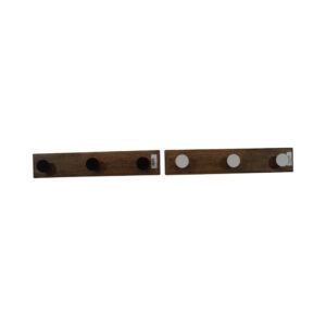 Mango wood coat rack 43x8x4.5cm