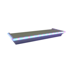 PP wall shelf w/neon light 45.5x15.5x5cm