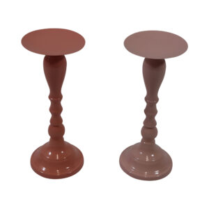 Metal pillar candle holder d.10x24cm