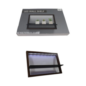 Mdf wall shelf w/Led 44.5x30x10cm