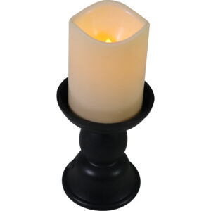 Led candle w/plastic base 22cmH