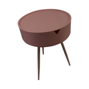 Plastic table w/storage d.40.5x54cm