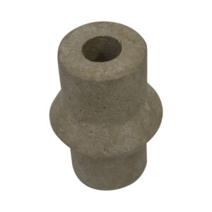 Cement taper candle holder d.7x10cm