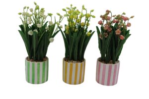 Lily of the valley in ceramic pot RT 28cmH