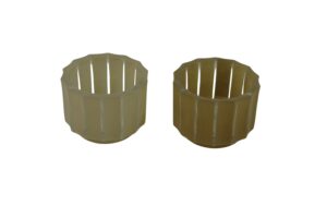 Glass tealight holder d.9.5x7cm