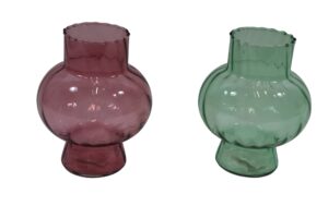 Glass vase d.15x18.5cm