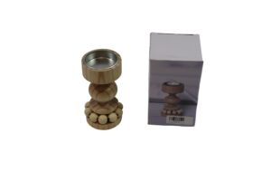 Mdf tealight holder d.7.5x12.5cm