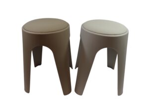 PP stool with PVC top 36x36x48cm