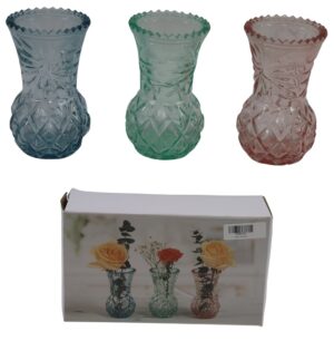 Glass vase S/3